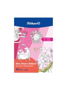   Kifestőkönyv A4/48 oldal, matricával, Unikornis (00101530)