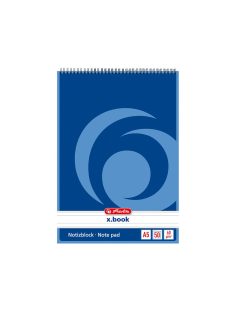 Herlitz spirálblokk A5, 50 lapos, vonalas (00110510)