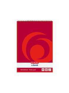 Herlitz spirálblokk A5, 50 lapos, kockás (00110536)