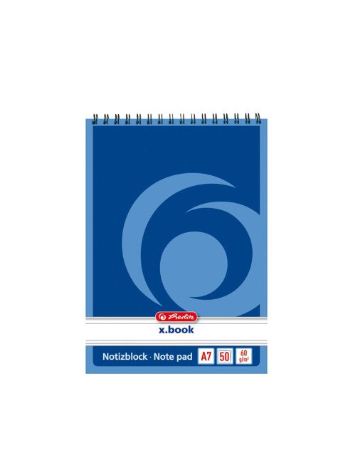 Herlitz spirálblokk A7, 50 lapos, vonalas (00110718)