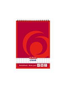 Herlitz spirálblokk A7, 50 lapos, kockás (00110734)