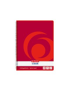   Herlitz spirálfüzet Collage A5, 80 lapos, kockás, lyukasztott (00297531)