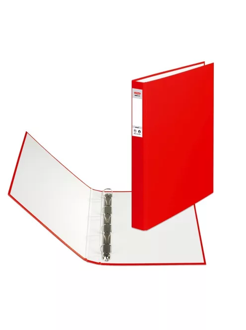 Herlitz Gyűrűskönyv A4 4 gyűrűs 2,5cm piros (05304035)
