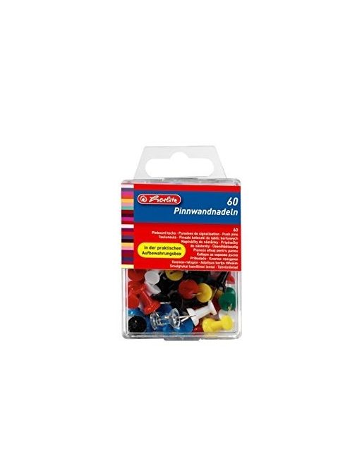 Üzenőtáblaszög, 60 db, műanyag, fém, többszínű (08770406)