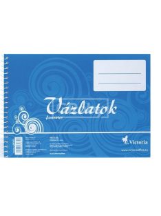 Vázlatfüzet B5, 32 lapos, famentes (09057332)