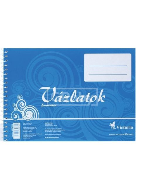 Vázlatfüzet B5, 32 lapos, famentes (09057332)