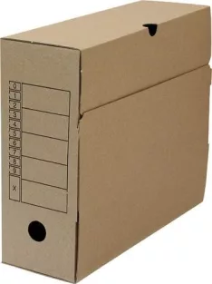 Archívdoboz, 5 db, 325 x 260 x 100 mm, barna (09057795)