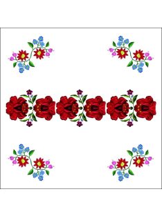   kockablokk - jegyzettömb FolkArt színes 500 lap, 10x10x5 cm (09058751)