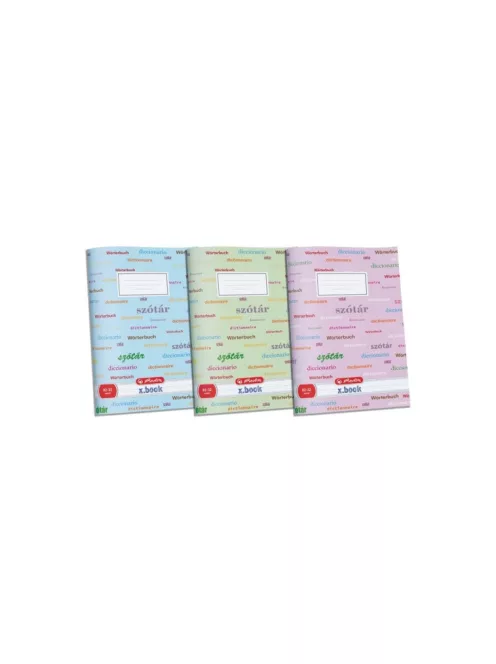 Füzet A4/32 lap szótárfüzet Design (09543984)