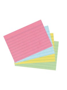   Kartotékkártya A6 / 200 ív, vonalas, többszínű (10836211)