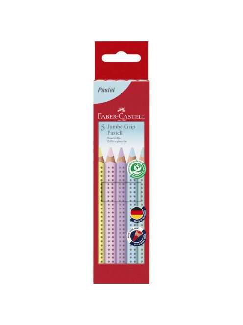 Faber-Castell Színes ceruza készlet 5db-os GRIP Jumbo pasztell 2023 (110991)