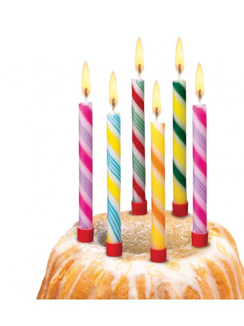 Tortagyertya 6 db Candy Cane csíkos (11142882)