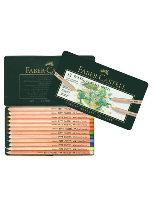Art and Graphic színes ceruza készlet 12db-os PITT pasztell fém dobozban (112112)