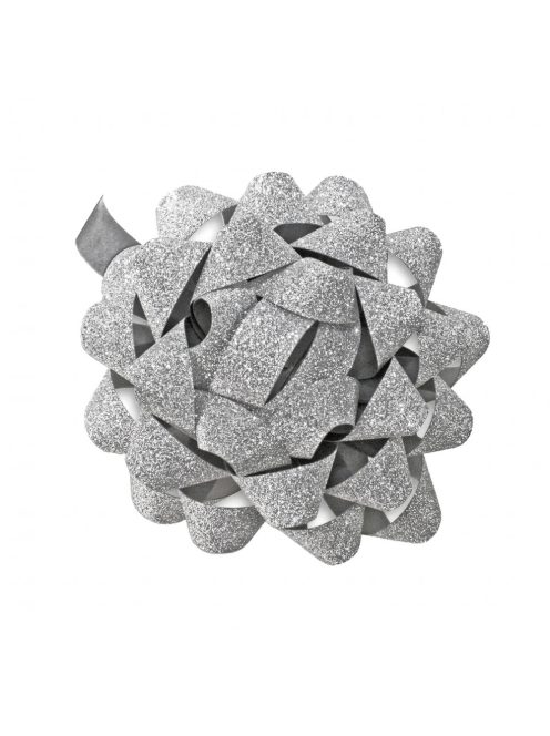 Díszmasni 8cm ezüst, csillogós (11385564)
