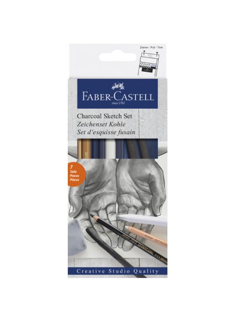 Faber-Castell Creative Studio 7db-os faszén rajz készlet (114002)