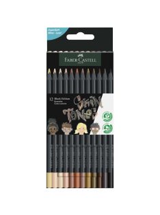   Faber-Castell Színes ceruza készlet   12db-os Black Edition fekete test test színek 2023 (116414)