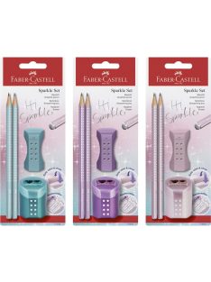   Faber-Castell Grafitceruza szett 2db-os SPARKLE gyöngyházfényű metál +radír+hegyező BL. 2023 (118282)