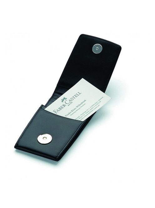 Graf von Faber-Castell bőr névjegytartó fekete, rücskös  (118881)