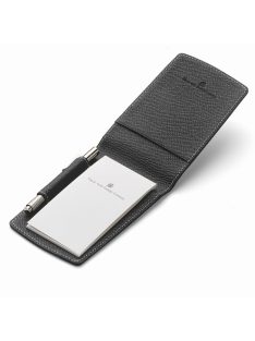   Graf von Faber-Castell bőr jegyzettartó toll hellyel, fekete, rücs.  (118891)