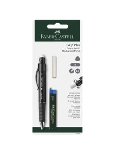   Faber-Castell - Töltőceruza 0,7mm GRIP PLUS + ironbetét B + radírbetét BL. (130997)