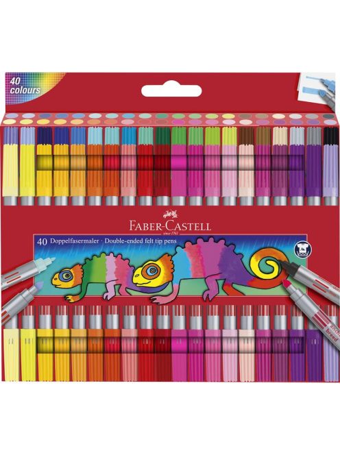 Faber-Castell Filctoll készlet 40db-os kétvégű 2023 (151140)