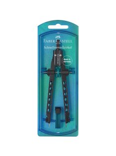   Körző készlet gyorsállítóval FACTORY gyöngykék FABER-CASTELL (174340)