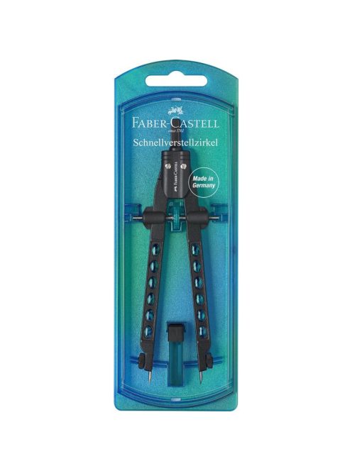 Körző készlet gyorsállítóval FACTORY gyöngykék FABER-CASTELL (174340)