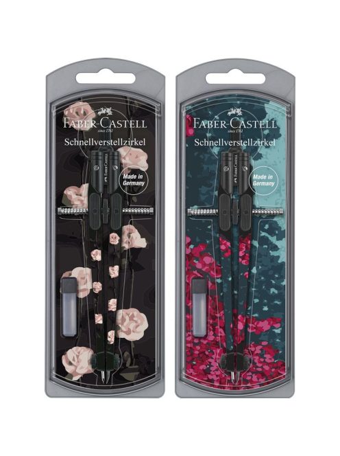 Faber-Castell - Körző készlet gyorsállítóval LÁNYOK 2021 (174441)