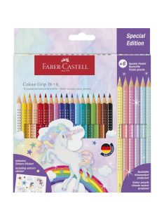   Faber-Castell Színes ceruza készlet 18+6db-os GRIP UNIKORNIS 2023 (201543)