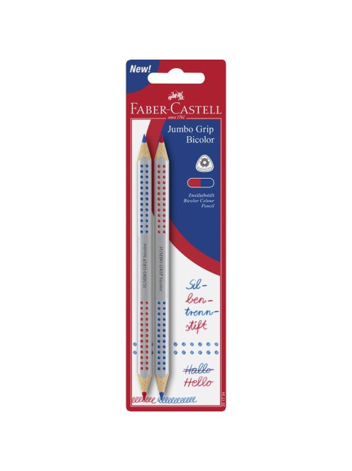 Színes ceruza szett 2db-os GRIP Jumbo bicolor BL. FABER-CASTELL (201734)