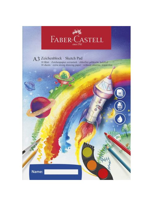 Rajzfüzet A/3 100gr 10ív FABER-CASTELL (212047)