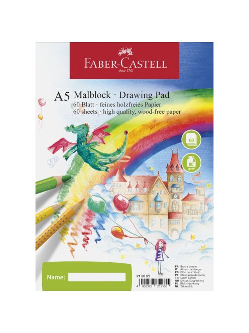 Rajzfüzet A/5  80gr  60ív FABER-CASTELL (212051)