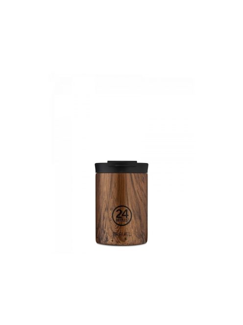 24BOTTLES Travel Tumbler 350ml rozsdamentes acél bögre, SEQUOIA WOOD