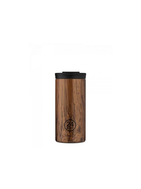 24BOTTLES Travel Tumbler 600ml rozsdamentes acél bögre, SEQUOIA WOOD