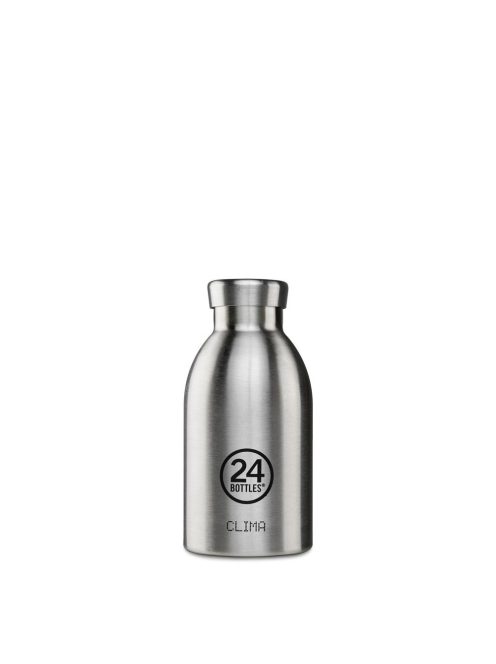 24BOTTLES Clima 330ml rozsdamentes acél termosz, Brushed Steel