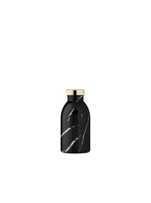 24BOTTLES Clima 330ml rozsdamentes acél termosz, Black Marble