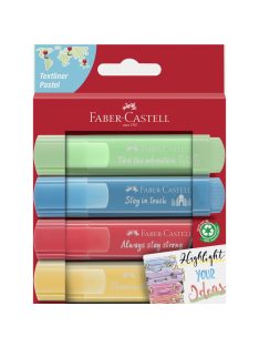   Faber-Castell - Szövegkiemelő készlet 4db-os 1546 pasztell 2021 (254625)