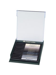   Faber-Castell India ink PITT művész filc 12db-os (Grey) (267423)