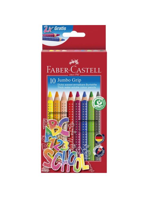 Faber-Castell Színes ceruza készlet 10db-os GRIP Jumbo 2023 (280922)