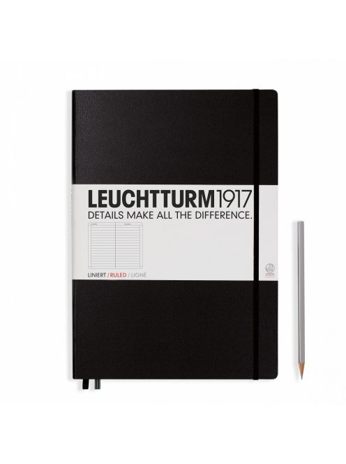 LEUCHTTURM1917 Master Classic vonalas lapos A4, black