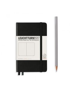 LEUCHTTURM1917 A6 Pocket sima lapos NOTEBOOK, black