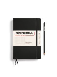 LEUCHTTURM1917 Medium A5 pontozott lapos NOTEBOOK, black