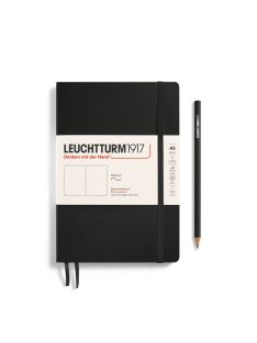   LEUCHTTURM1917 Medium A5 sima lapos SOFTCOVER notebook, fekete