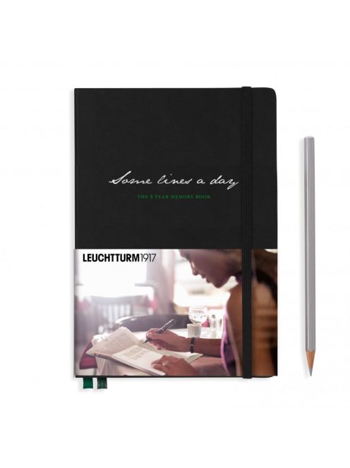 LEUCHTTURM1917 Five year A5 emlékkönyv, black