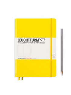 LEUCHTTURM1917 Medium A5 pontozott lapos NOTEBOOK, lemon