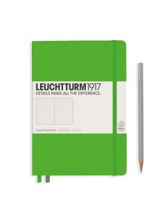   LEUCHTTURM1917 Medium A5 pontozott lapos NOTEBOOK, fresh green