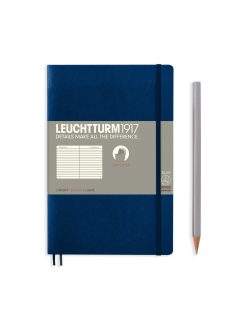   LEUCHTTURM1917 Paperback B6+ vonalas SOFTCOVER notebook, navy