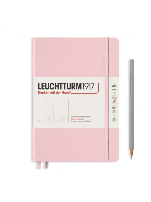 LEUCHTTURM1917 Medium A5 pontozott lapos NOTEBOOK, powder