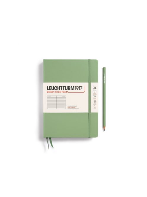 LEUCHTTURM1917 Medium A5 vonalas lapos NOTEBOOK, sage