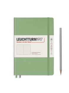LEUCHTTURM1917 Medium A5 pontozott lapos NOTEBOOK, sage